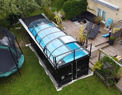Nova piscina contentor com cobertura premium, 6,2m x 2,5m