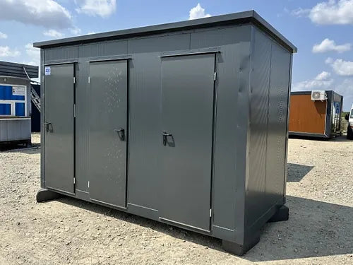 Contentor sanitário com 3 cabines (Ref: S2107)