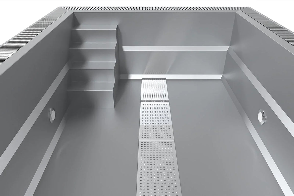 Piscina em aço inoxidável Pool Expert 3x6x1,34 m