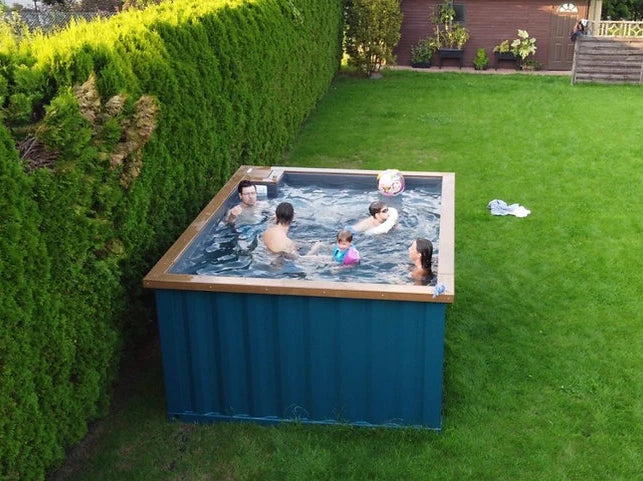 Spa em contentor 3,0m x 3,0m, hidromassagem, novo