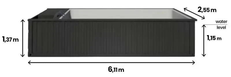 CONTENTOR DE PISCINA PREMIUM