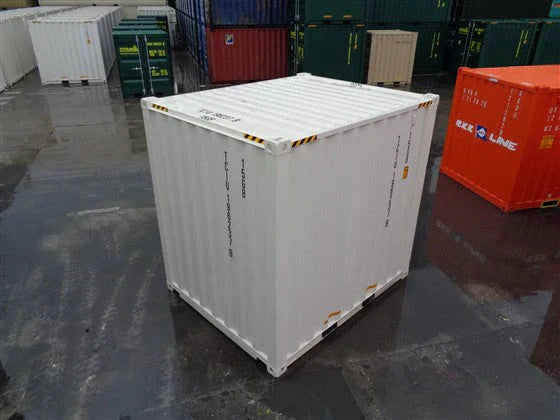 Contentor marítimo branco de 10 pés de altura (high-cube) – novo