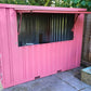 Recipiente dobrável para bar 3 x 2 m - Rosa RAL 3014
