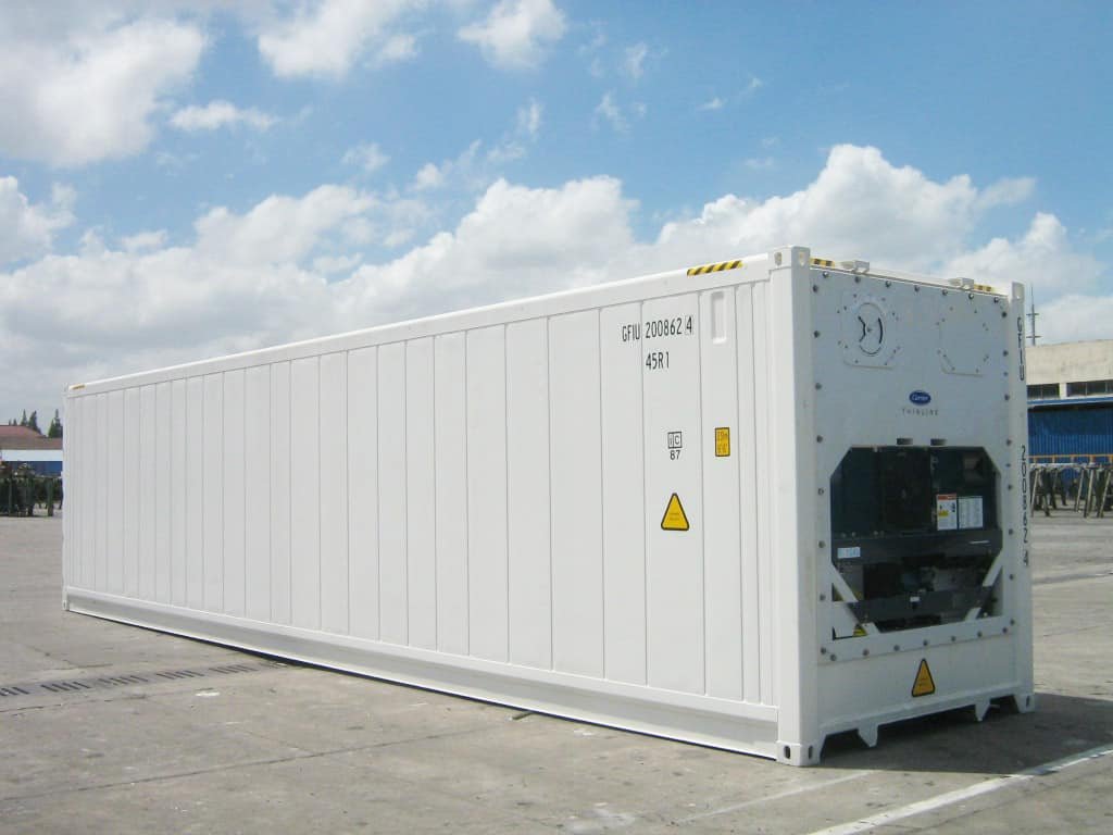 Novos contentores refrigerados de 40 pés