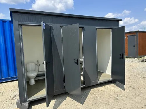 Contentor sanitário com 3 cabines (Ref: S2107)