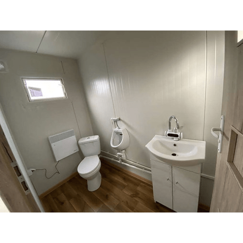 Contentores de escritório 5x2,20 com instalações sanitárias - Novo